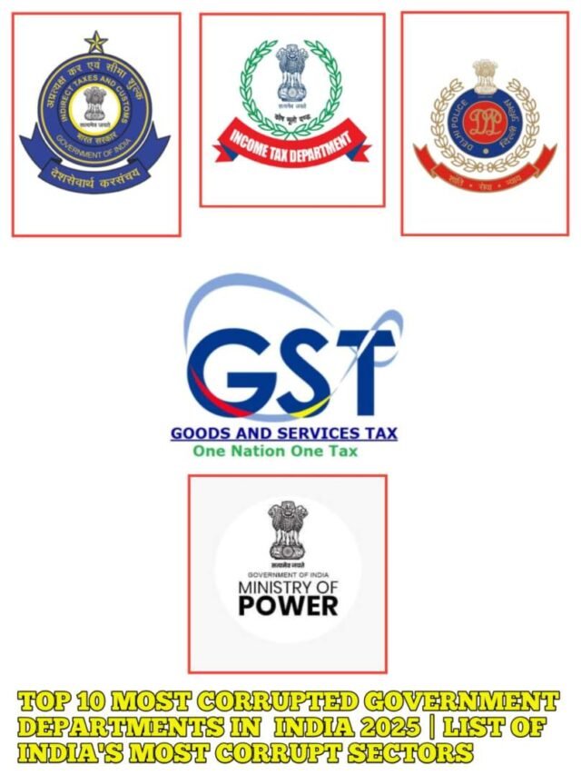 Top 10 Most Corrupted Government Departments in India 2025 | List of India's Most Corrupt Sectors