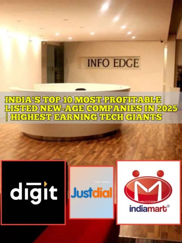 India's Top 10 Most Profitable Listed New-Age Companies in 2025 | Highest Earning Tech Giants