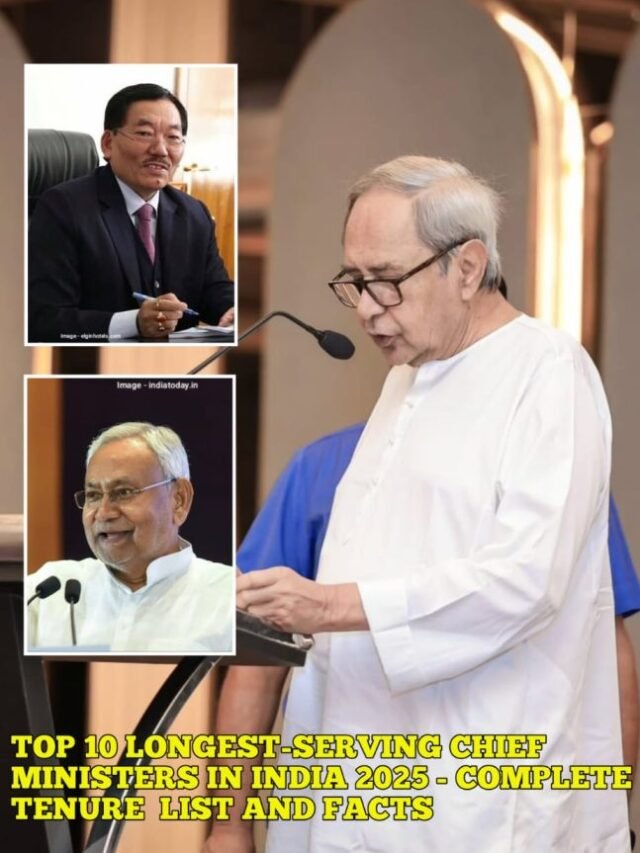 Top 10 Longest-Serving Chief Ministers in India 2025 - Complete Tenure List and Facts