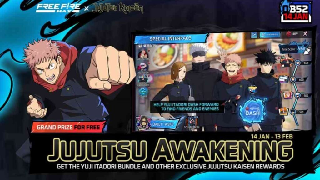 Free Fire X Jujutsu Kaisen Collab Event 2026, Release Date